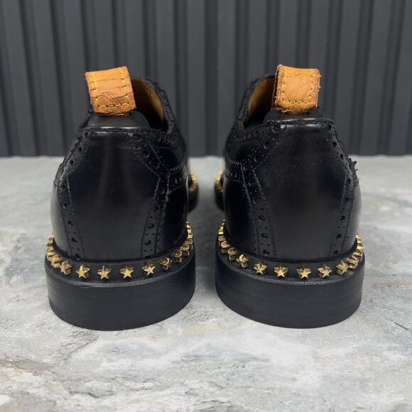 Gucci Derby Stars Trim Studded Lace Up BLack Leather 9.5 G or 10 US or 43.5 EUR - Picture 9 of 13